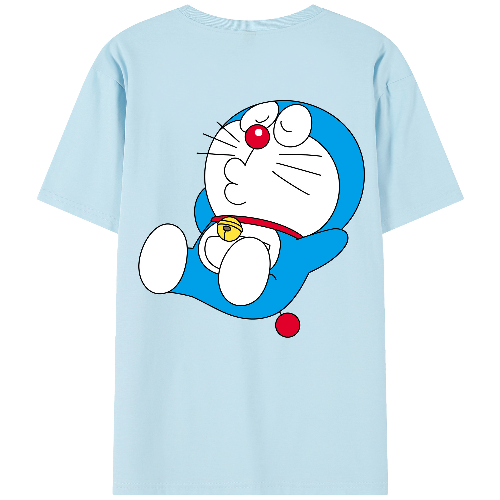 （画像用） ドラえもん Doraemon 綿100％半袖Tシャツ（背面プリント）
